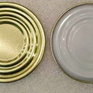 Wholesale price 214D 70 mm Bottom End External Golden Internal White For Beverge And Fruit Can