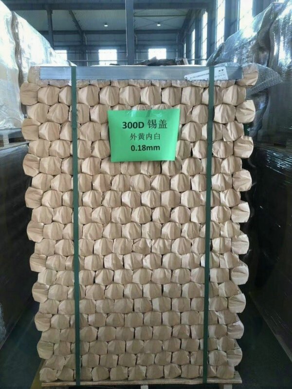 Guaranteed satisfaction 300# 73mm Diameter 0.18mm Coated Food Grade Tinplate Round Bottom Lid For Vegetable Can