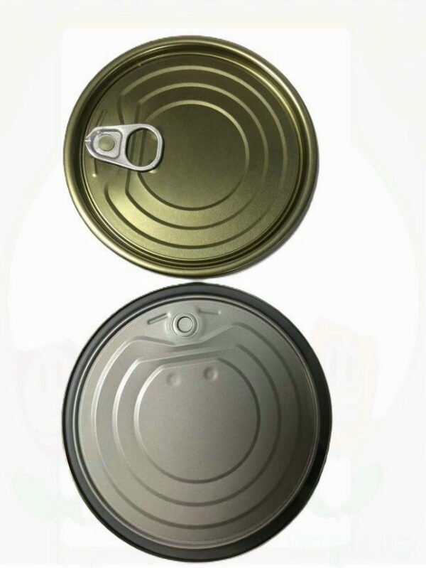 High-grade Round Shape EOE #401 99mm Tinplate Lid with Silver Golden or White Aluminum Finish