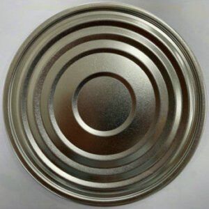 5-star rated reliability Tinplate Can Lid 603D 153mm Fruit / Bean Can Bottom Antirust Cover