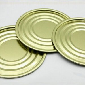 Best quality Golden 300# 72.9mm Diameter Tinplate Bottom Antiacid Round Tinplate Cover