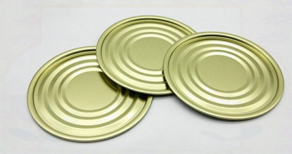 Best quality Golden 300# 72.9mm Diameter Tinplate Bottom Antiacid Round Tinplate Cover