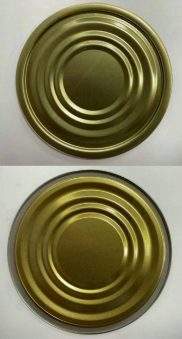 Budget-friendly deals Gold Silver Iron Round Tin Can Lid Cover For Ketchup Luncheon