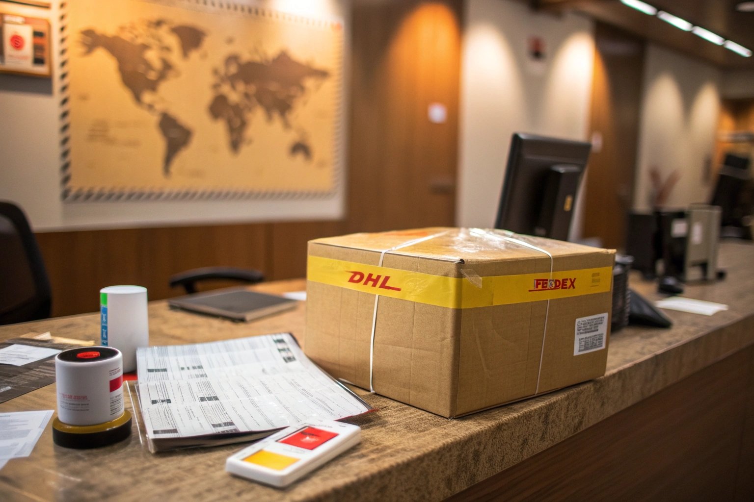 Shipping samples via express courier
