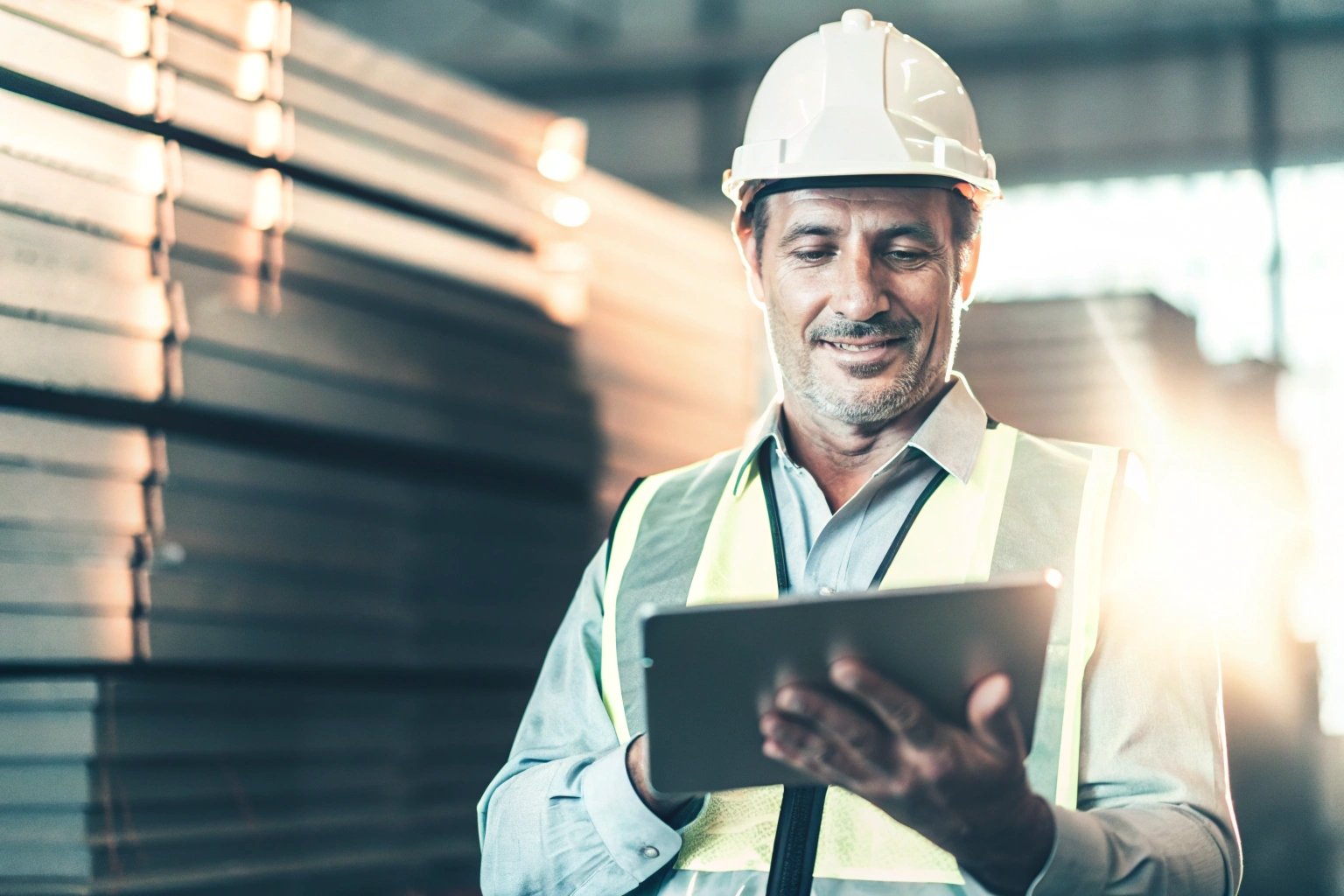 Cost analysis chart on a tablet