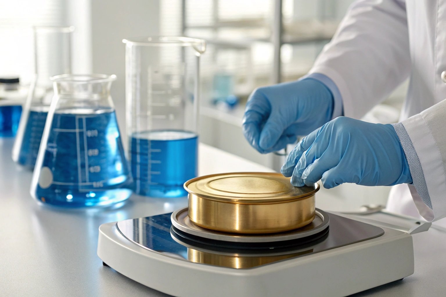 Lab testing for tinplate coating integrity