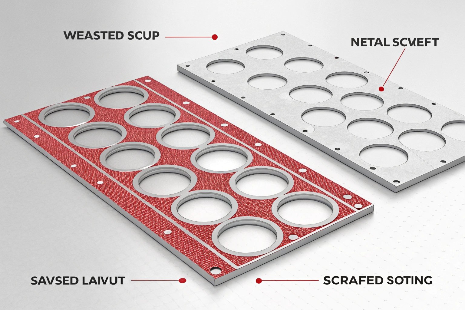 Savings from using scroll-cut sheets