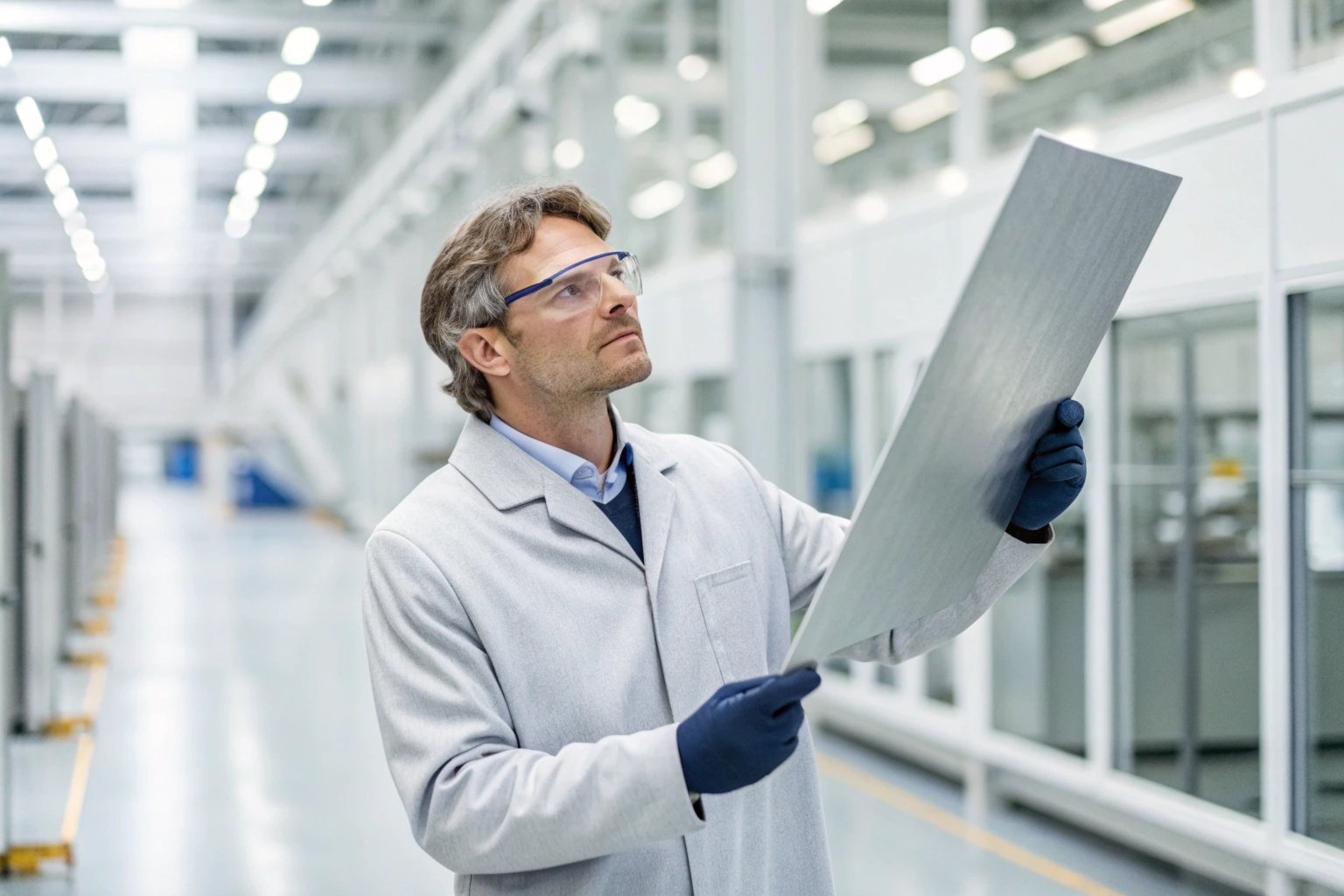 Engineer Inspecting ETP Quality