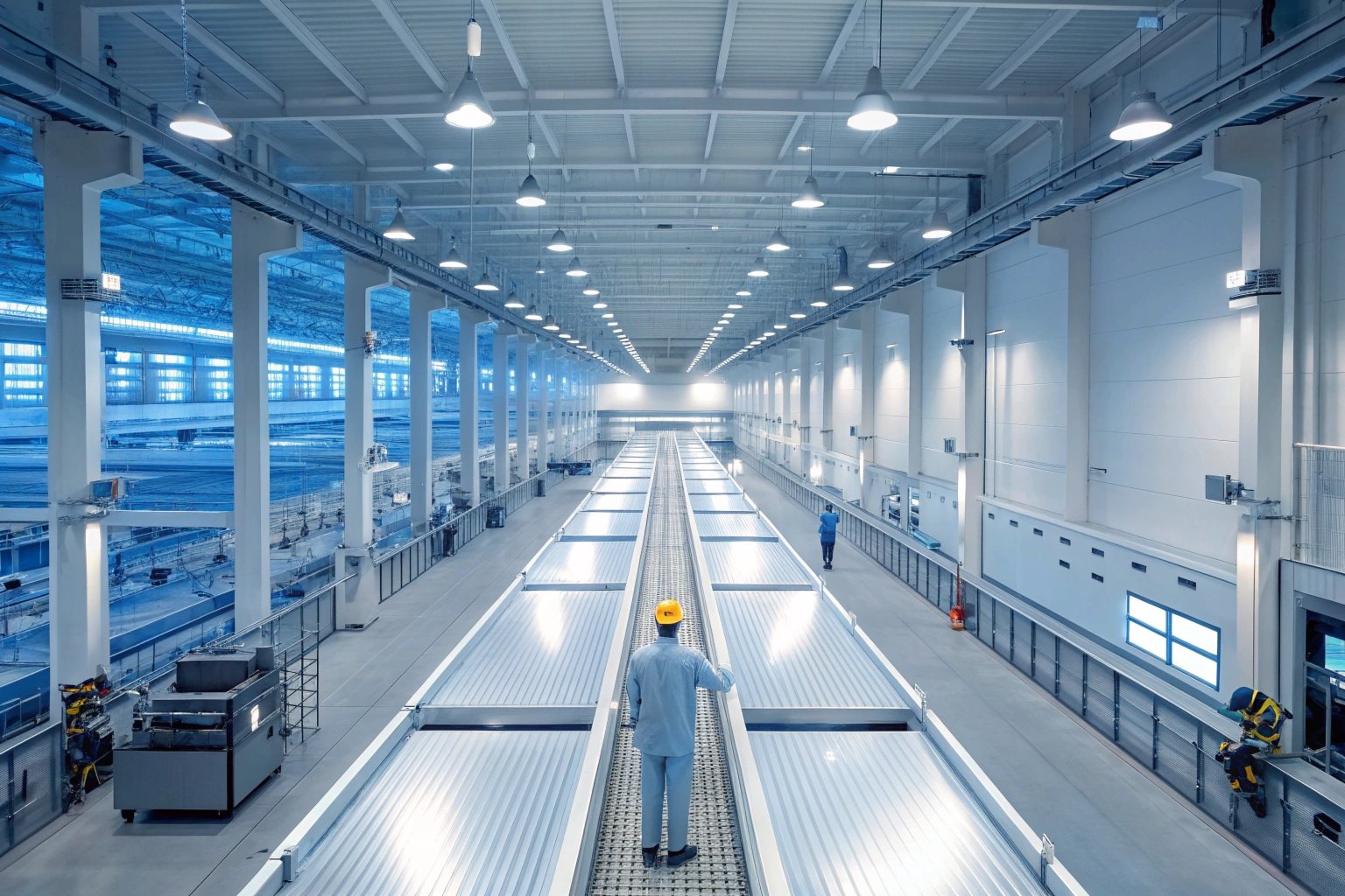 Industrial quality control inspection of metal sheets