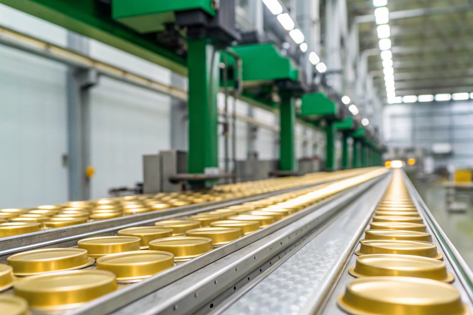 Stacks of tinplate coils in Huajiang warehouse