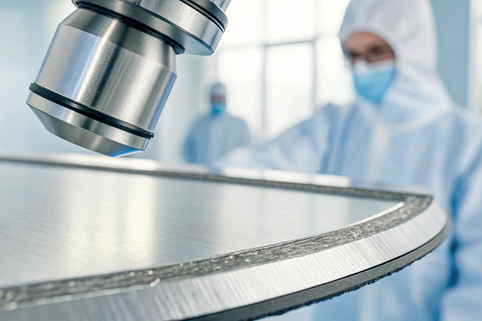 microscope view of tinplate cut edge quality