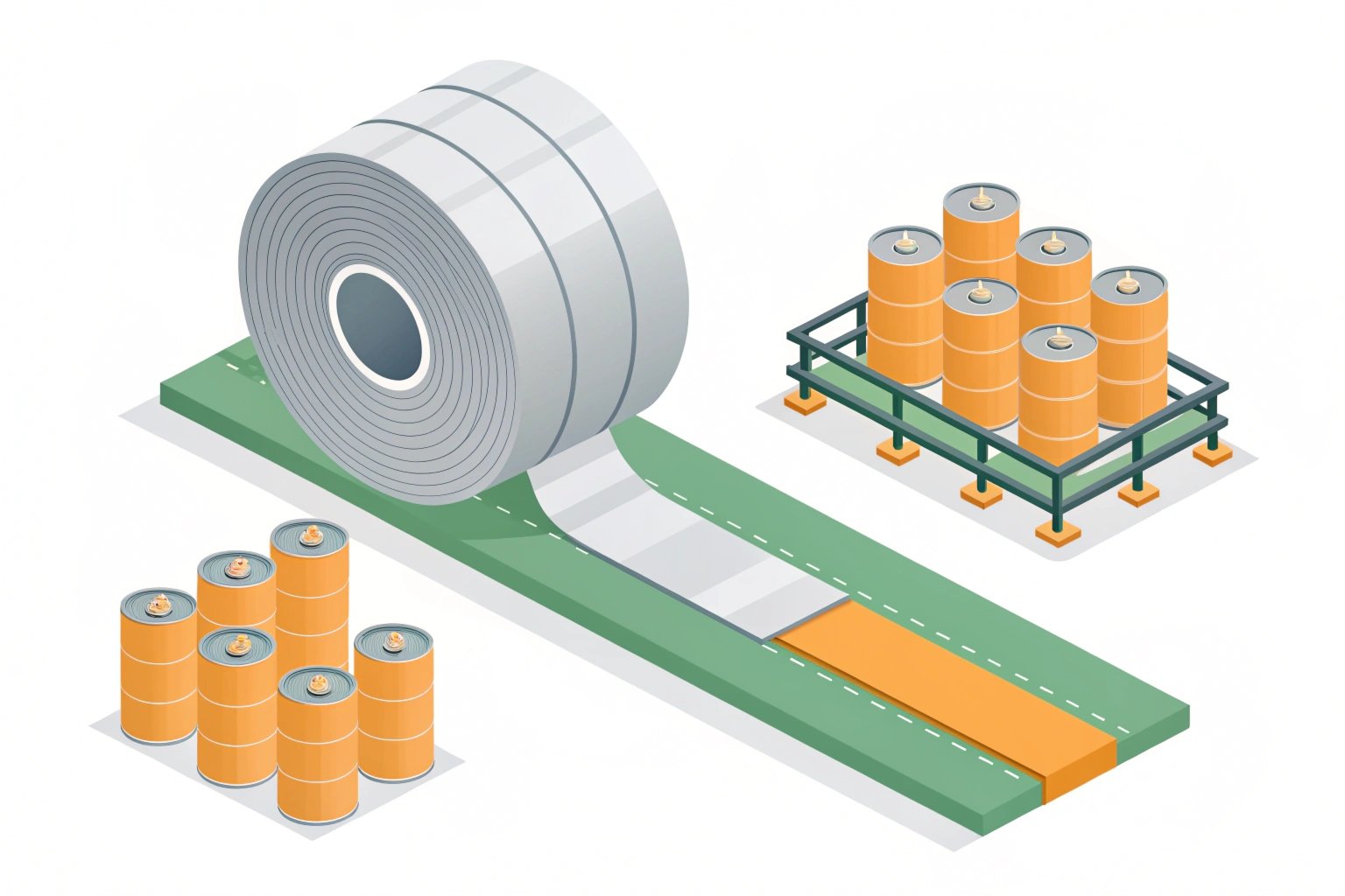 Chart showing cost savings per can when downgauging from SR to DR