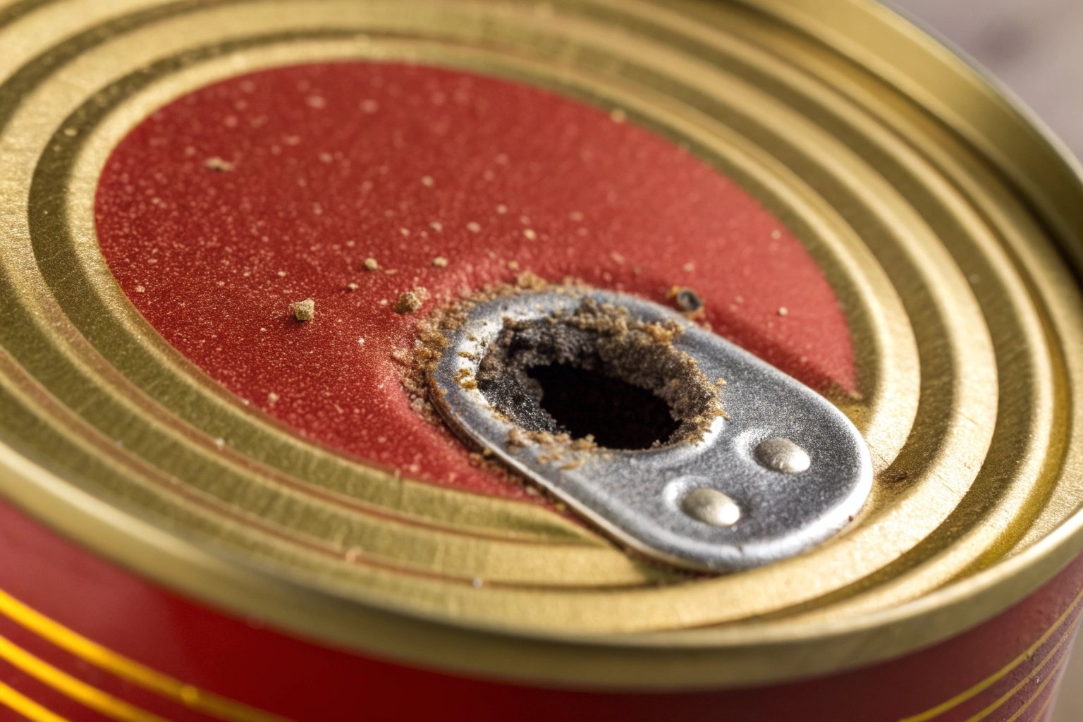 Defective printed metal can surface