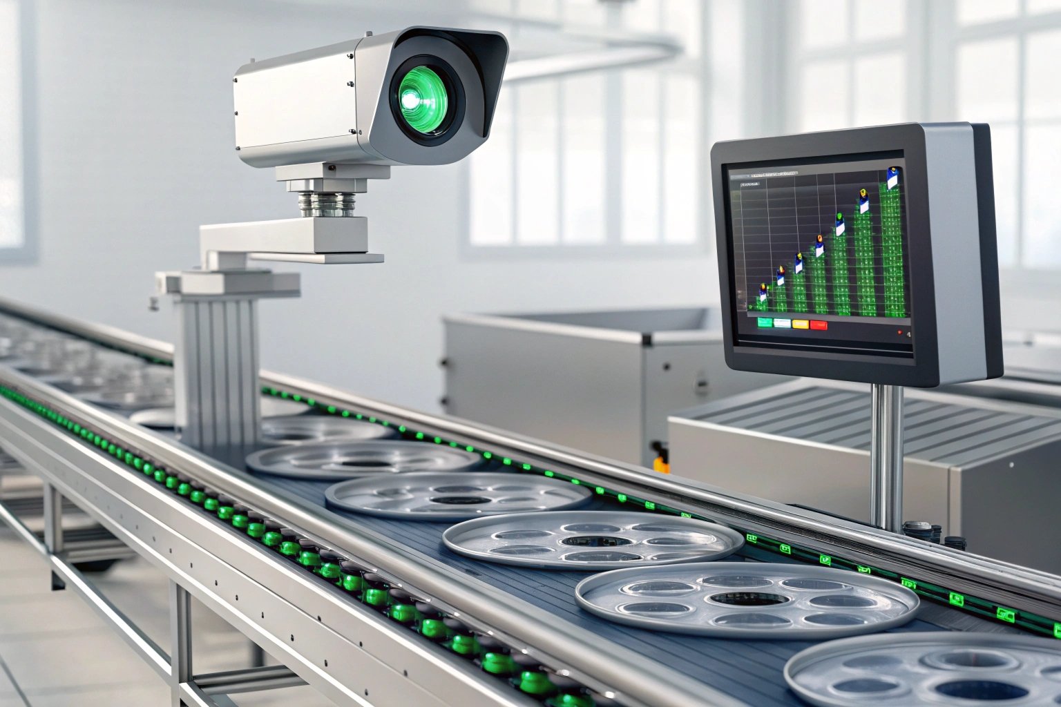 Automated optical inspection system for metal ends