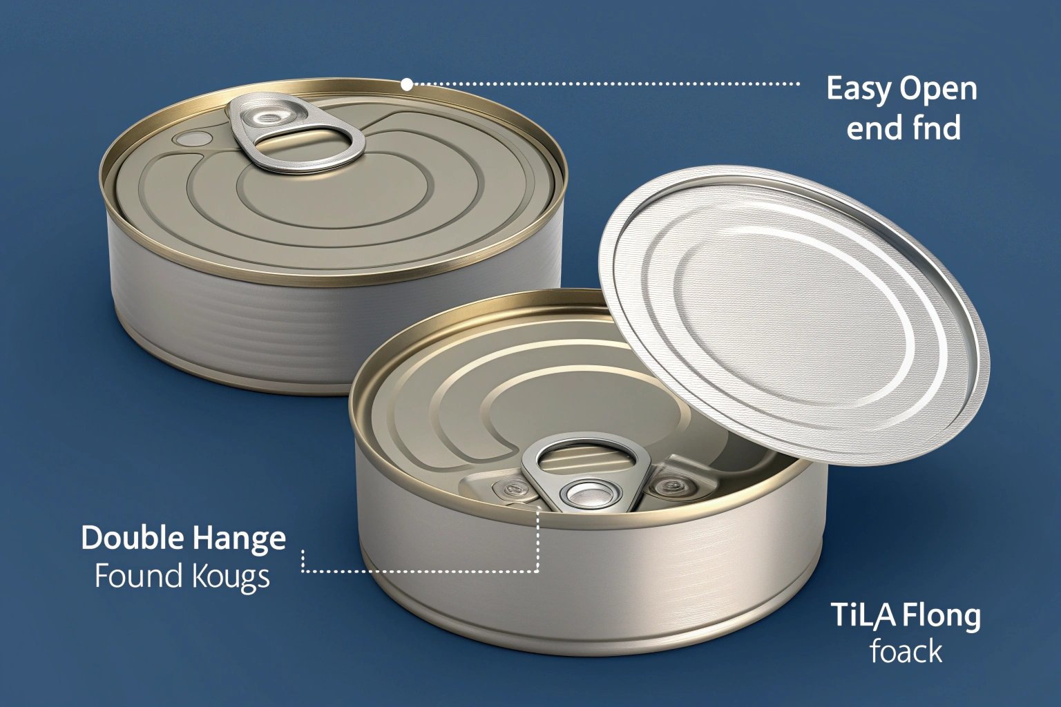 Easy Open Ends matching tuna can bodies