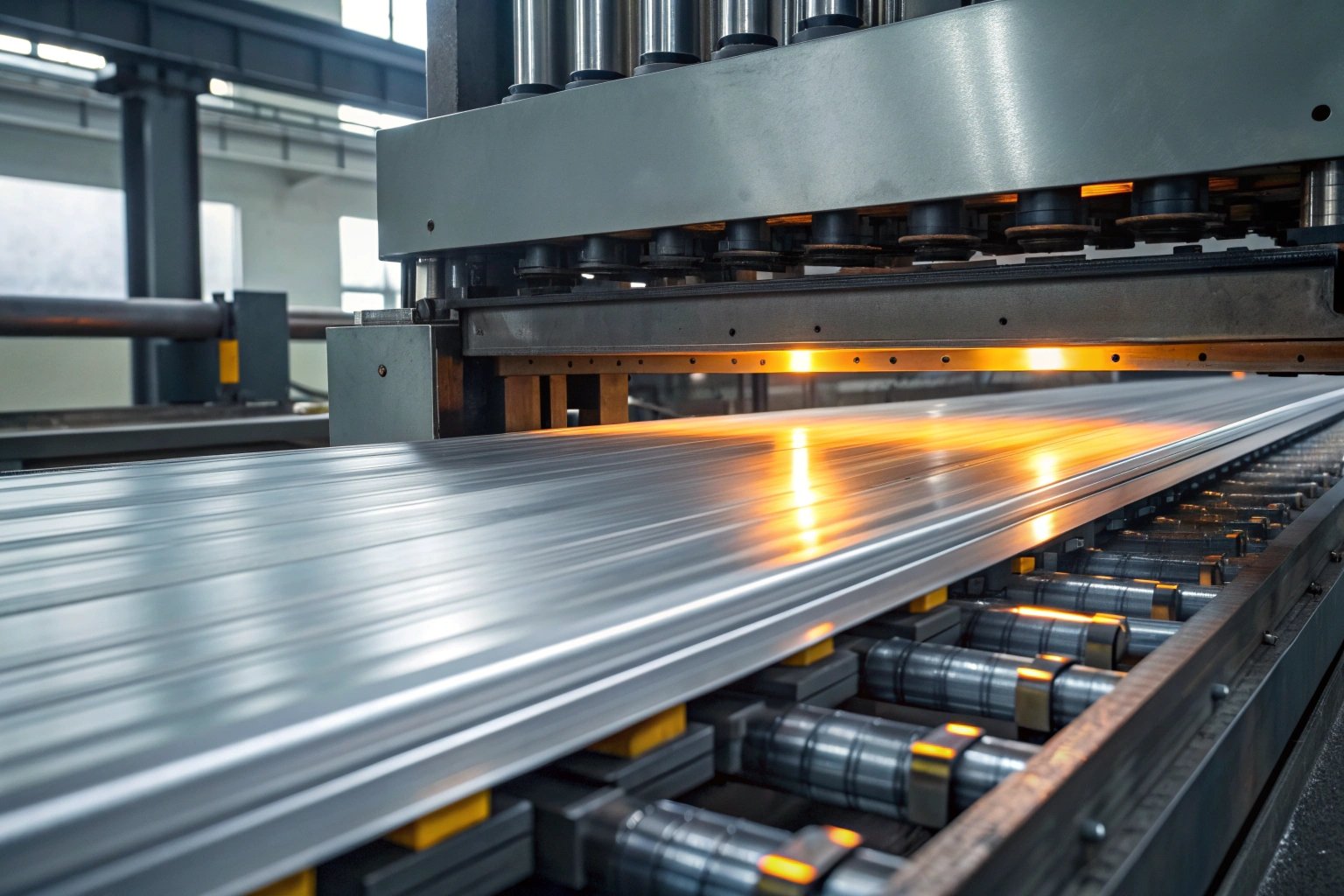 High speed cap punching machine in operation