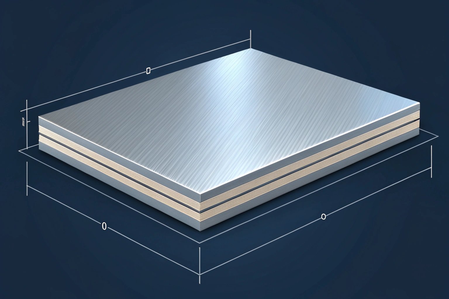 Differential tinplate marking lines