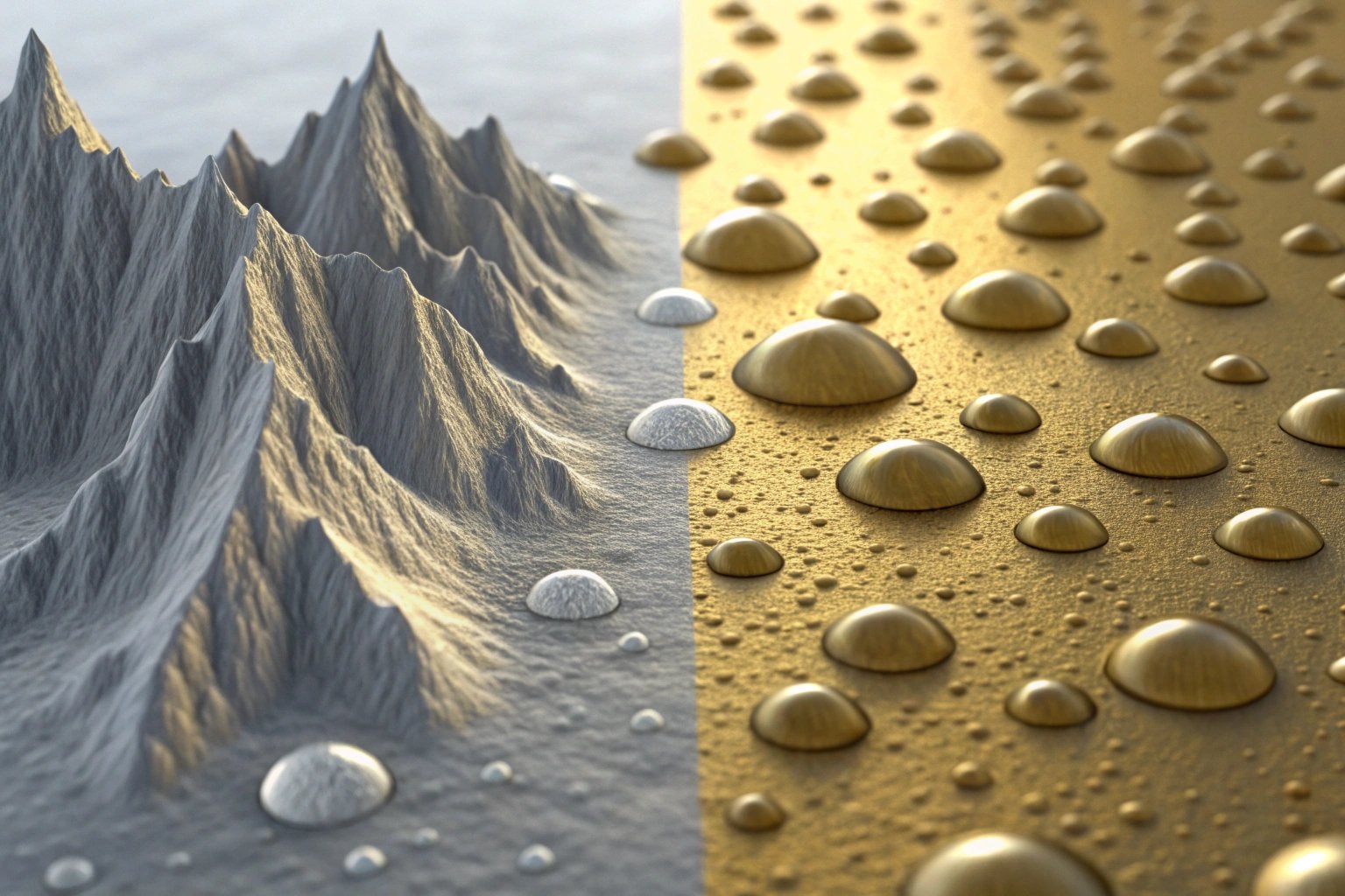 Microscope view of tin coating surface