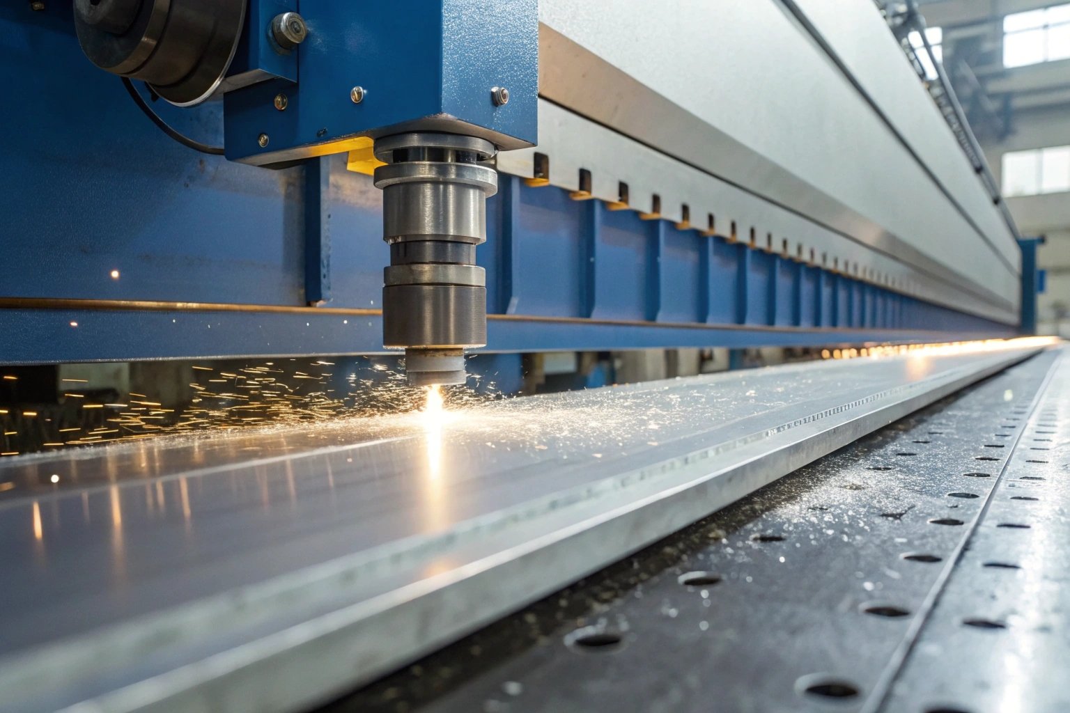 High tech metal cutting machine with vacuum system