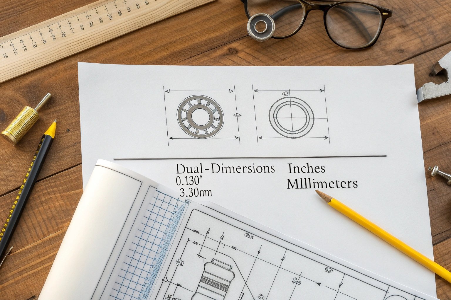 Chart showing conversion formula from US can codes to metric millimeters